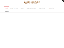 Tablet Screenshot of messengerofthename.com